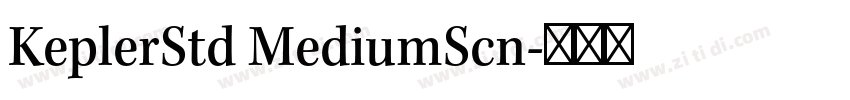 KeplerStd MediumScn字体转换